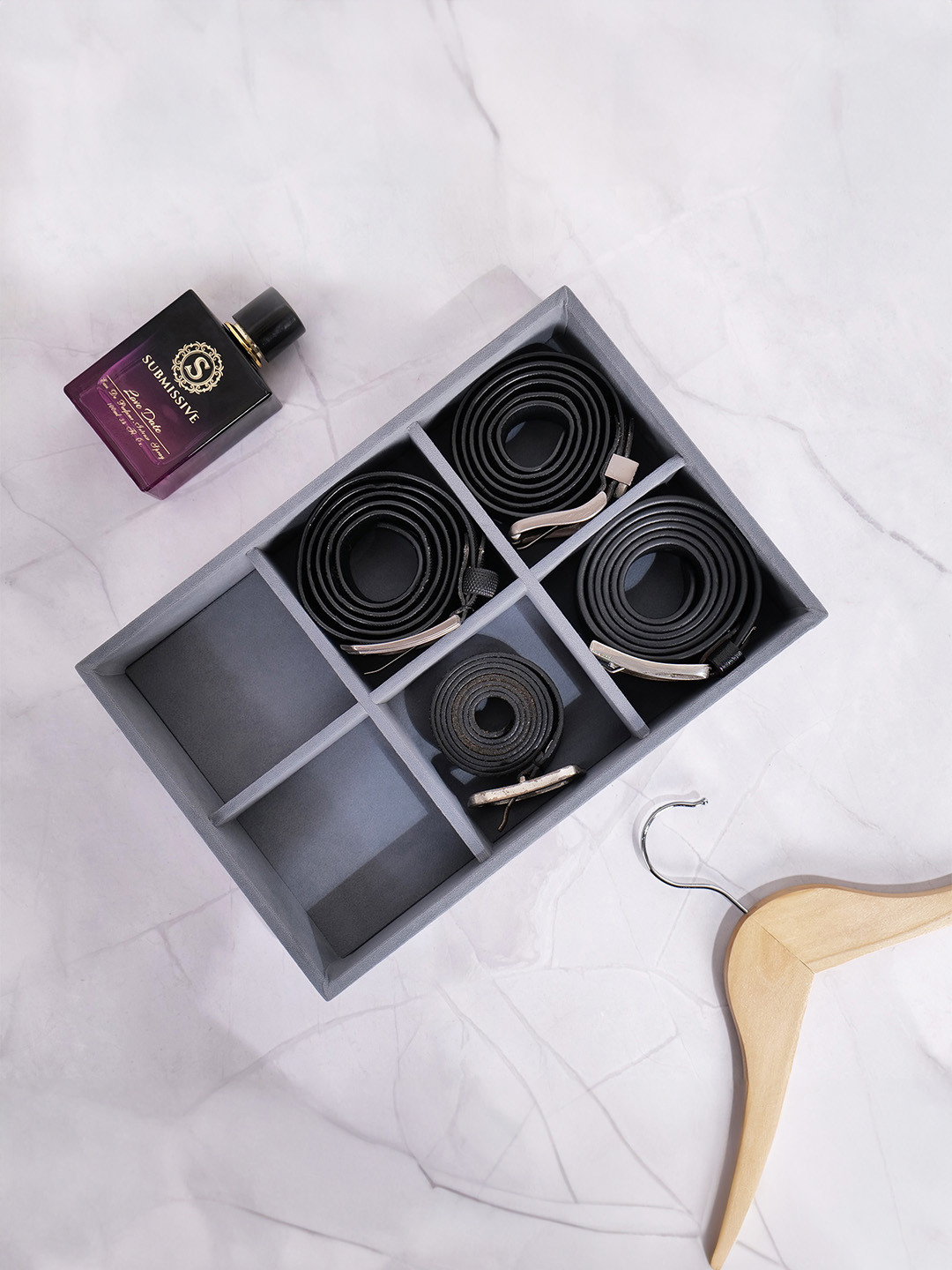 La Trove Grey Regular Makeup Organiser