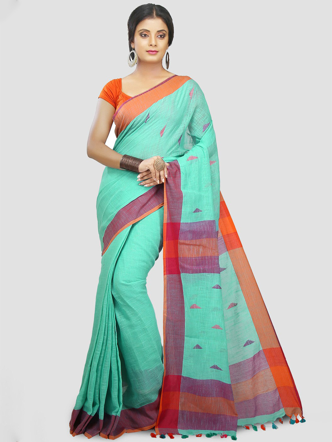 Crochetin Woven Design Saree