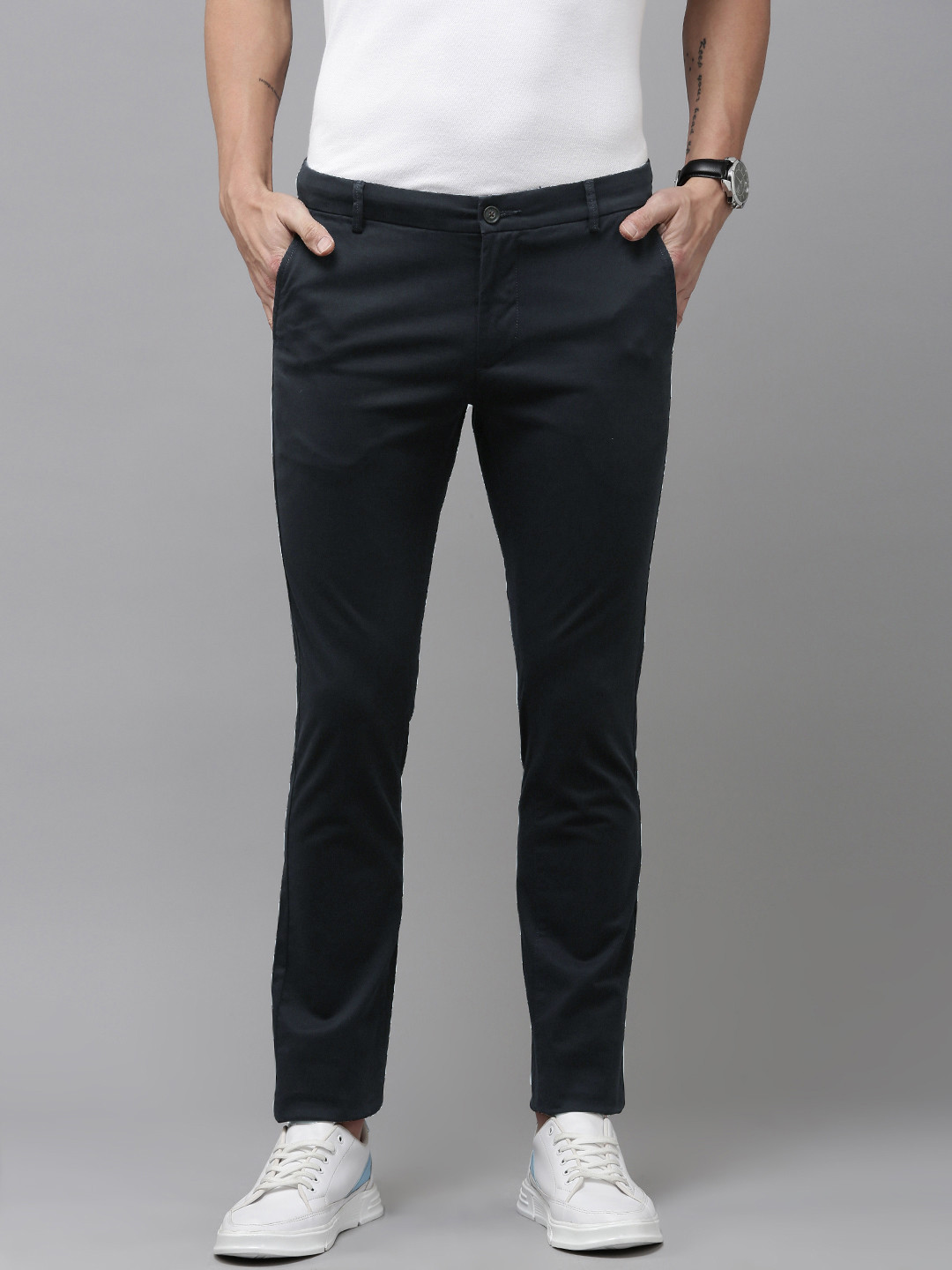 Arrow Men Original Slim Fit Smart Casual Trousers