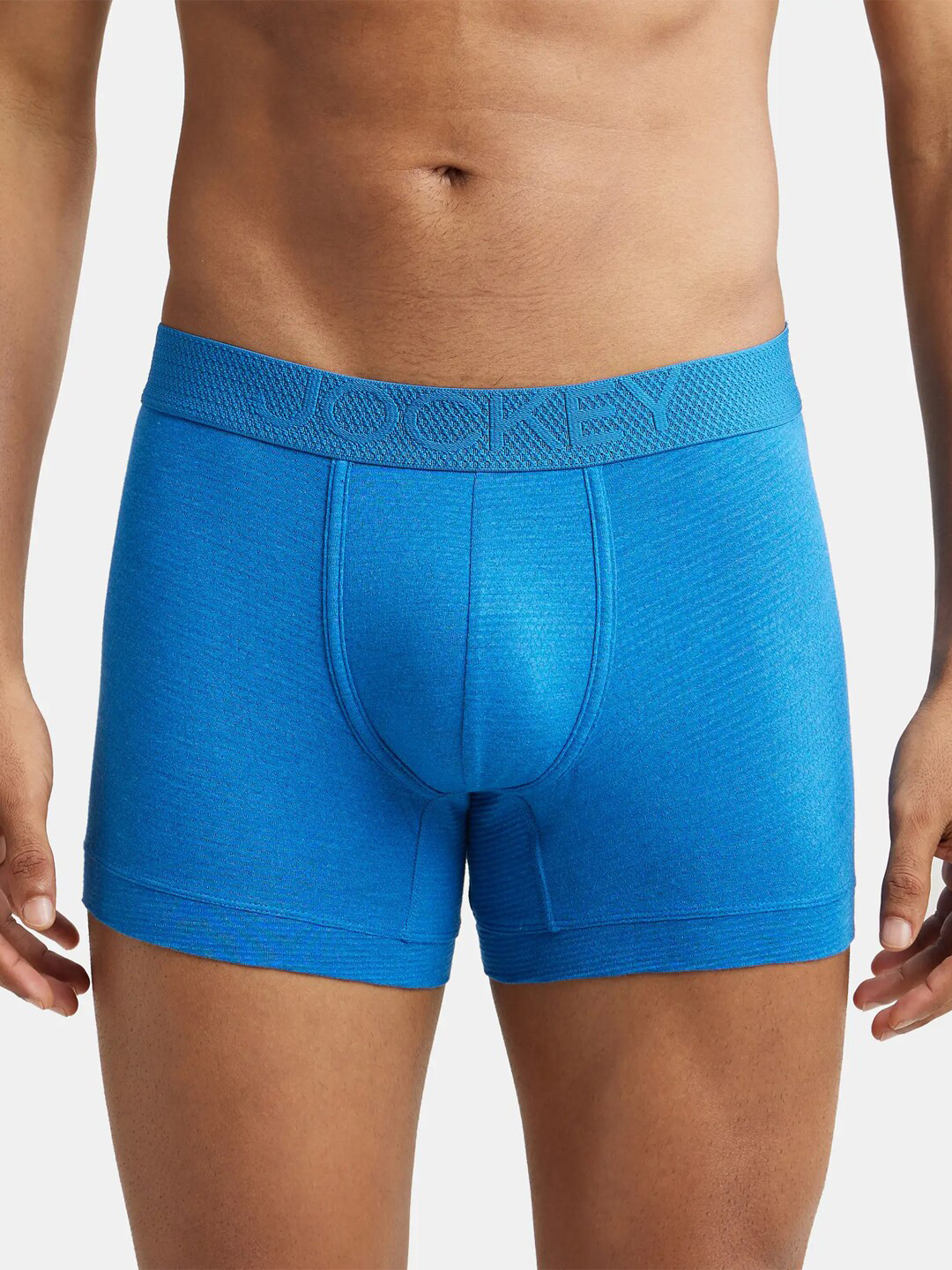 Jockey Bamboo Cotton Elastane Stretch Breathable Mesh Trunk with StayDry Treatment - LM06