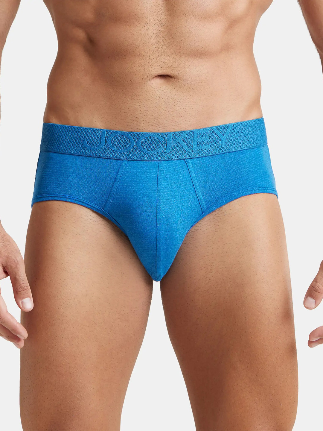Jockey Bamboo Cotton Elastane Stretch Breathable Mesh Brief with StayDry Treatment - LM05