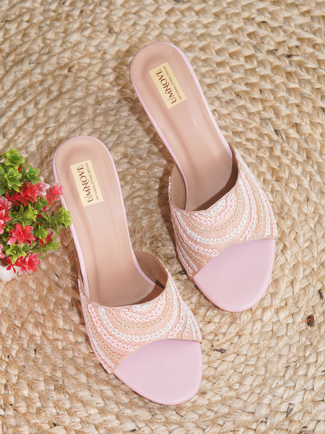 UMNOVE Women Embellished Party Stiletto Heels