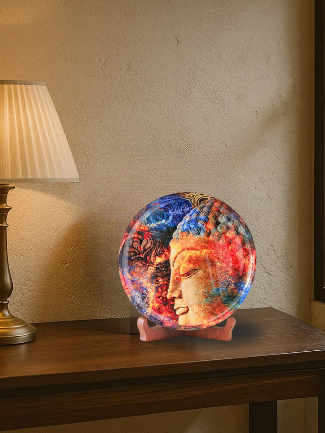 Ritualistic High-Quality Crafted Ceramics Glossy Hanging Hall Wall Plates-8In