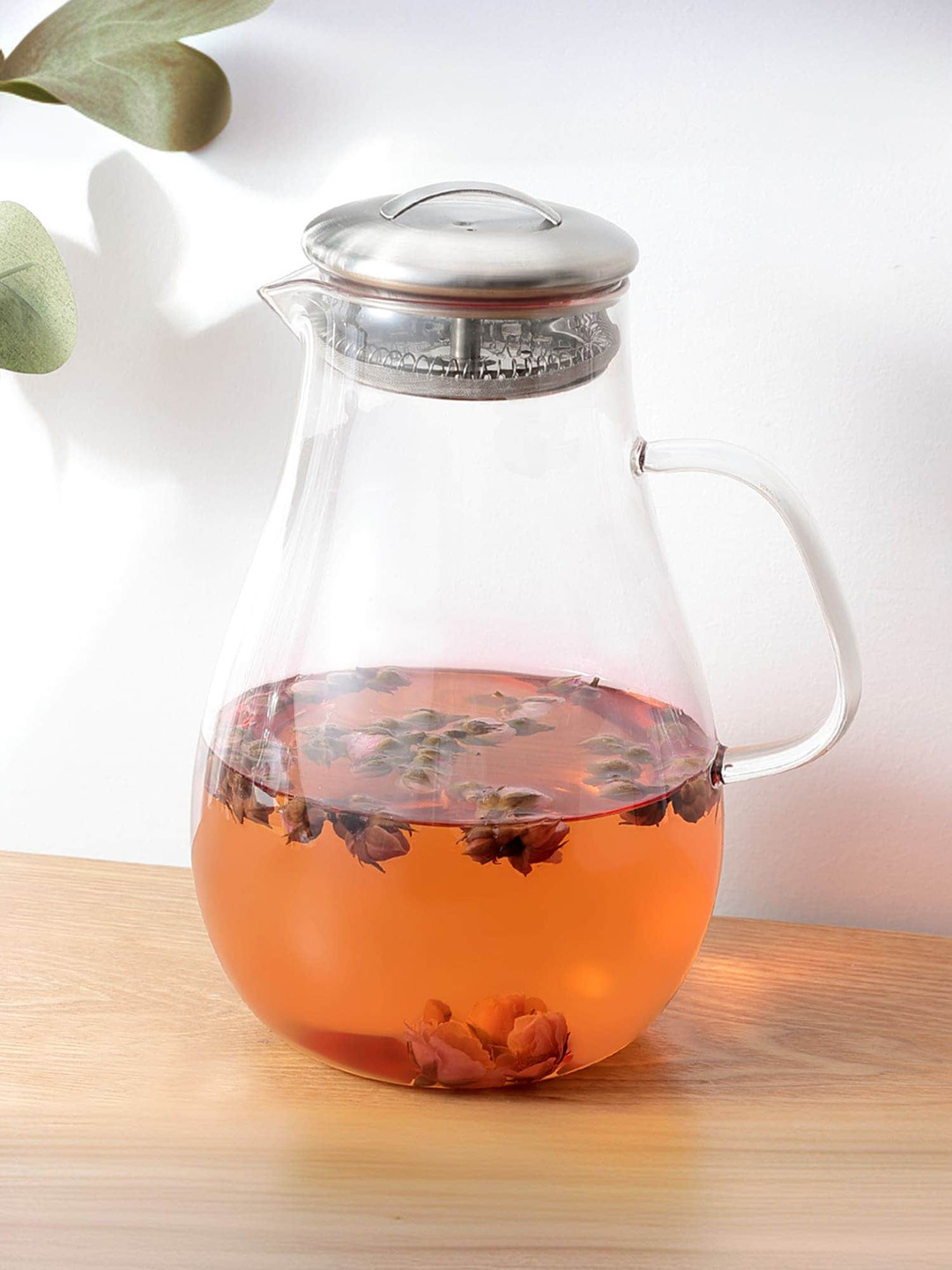 UMAI Pink Heat Resistant Water Jugs With Lid & Handle 2 L