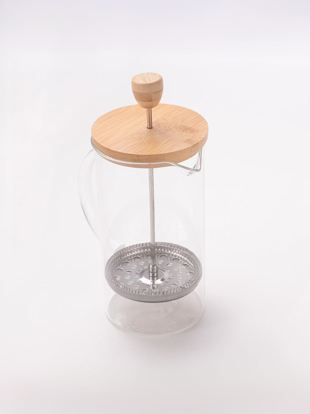 UMAI Transparent Leakproof & Heat Resistant Glass Jug With Bamboo Lid-1 ltr