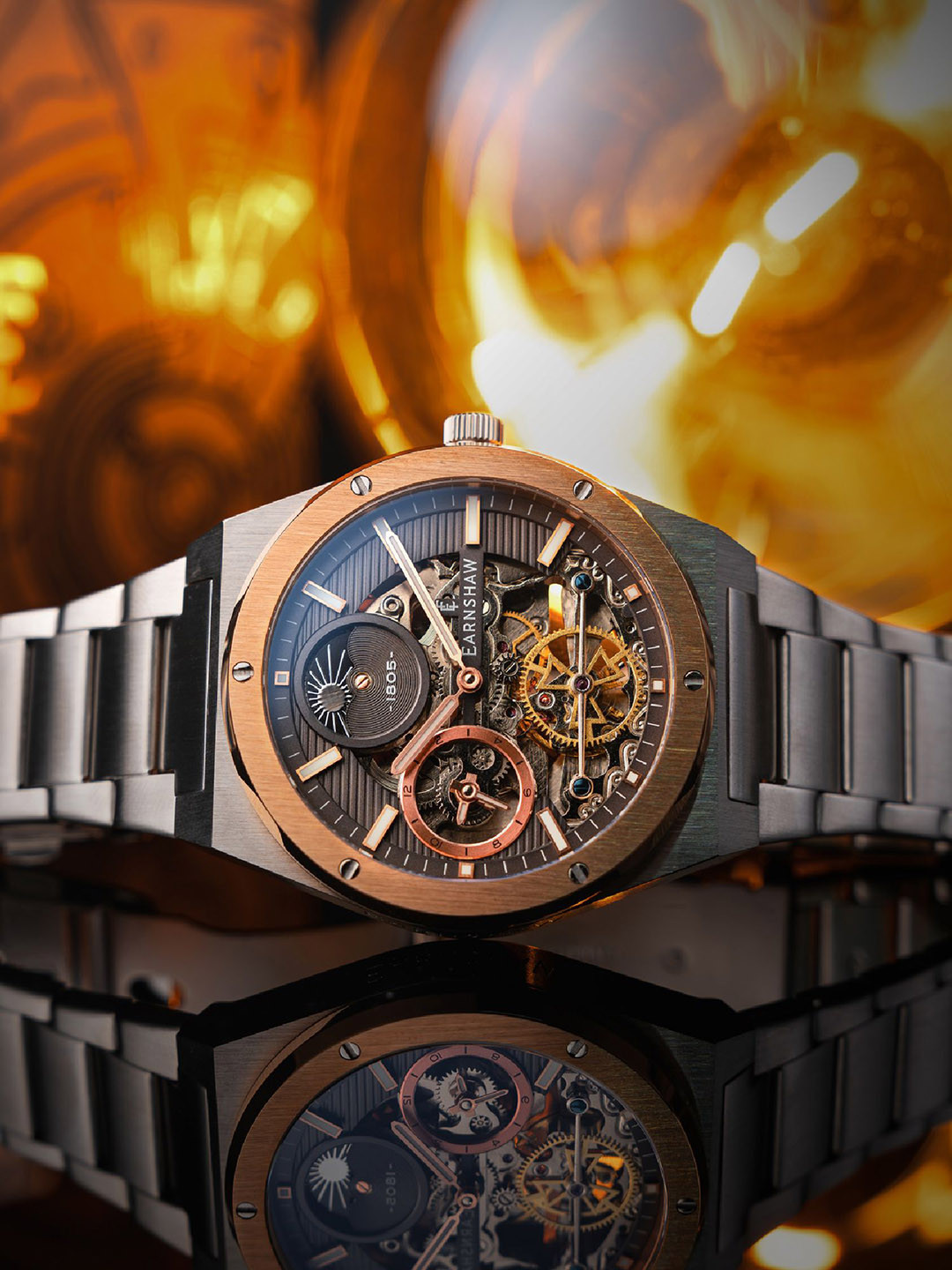 EARNSHAW Men Embellished Analogue Multi Function Watch ES-8291-44