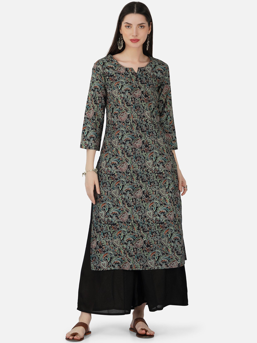 NEW STYLISH Women Floral Printed Regular Kurta with Palazzos