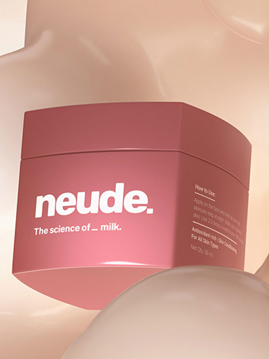 Neude Skin Sleep On It Overnight Face Mask Infused With Goat Milk To Reduce Acne-50ml