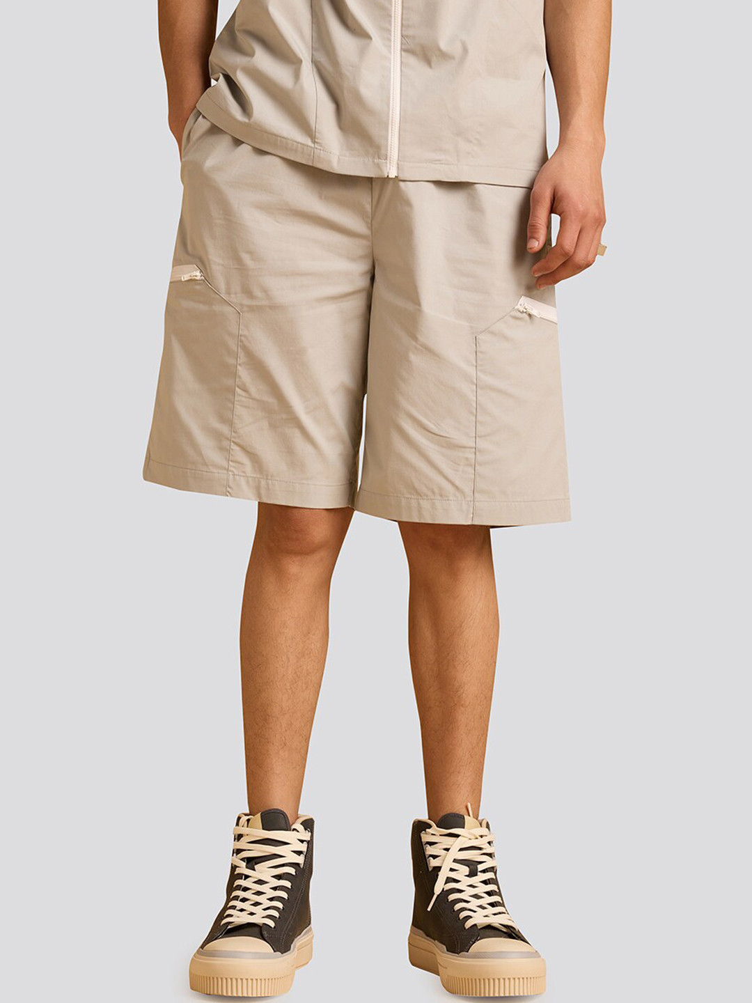 Muvazo Shirt Collar Neck Shirt With Shorts Co-Ords