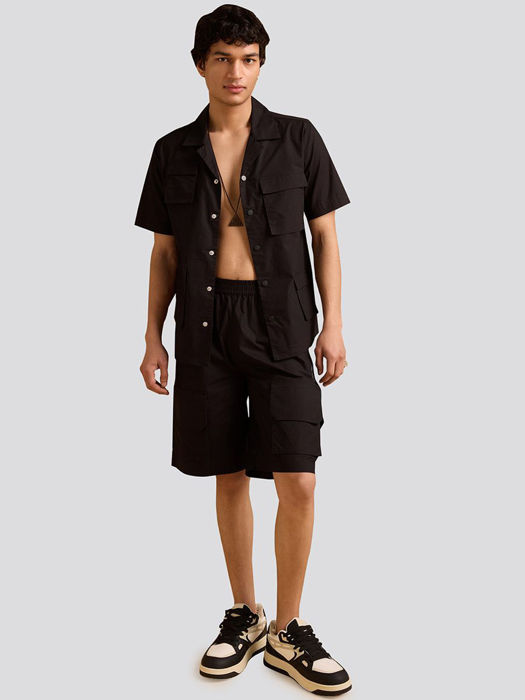 Muvazo Cargo Shirt & Shorts Co-Ords