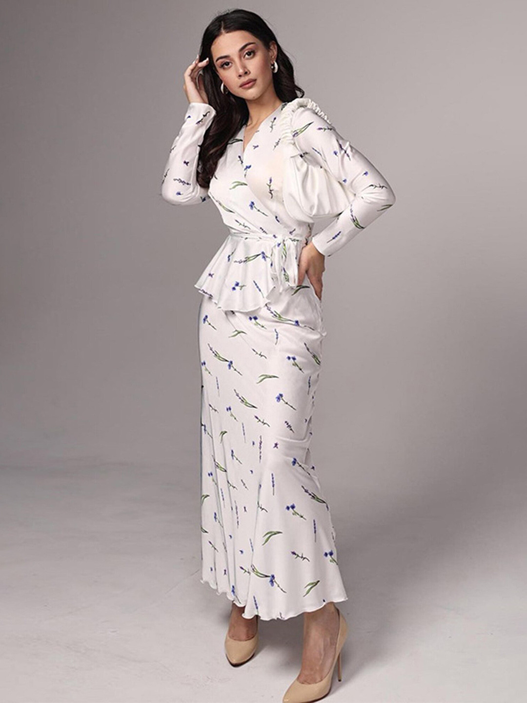 LULU & SKY Women Floral Print Maxi Dress