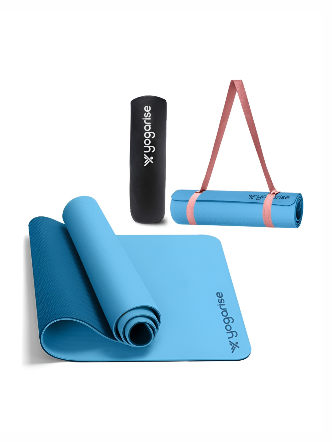 Yogarise Solid Yogamat with carry bag & strap