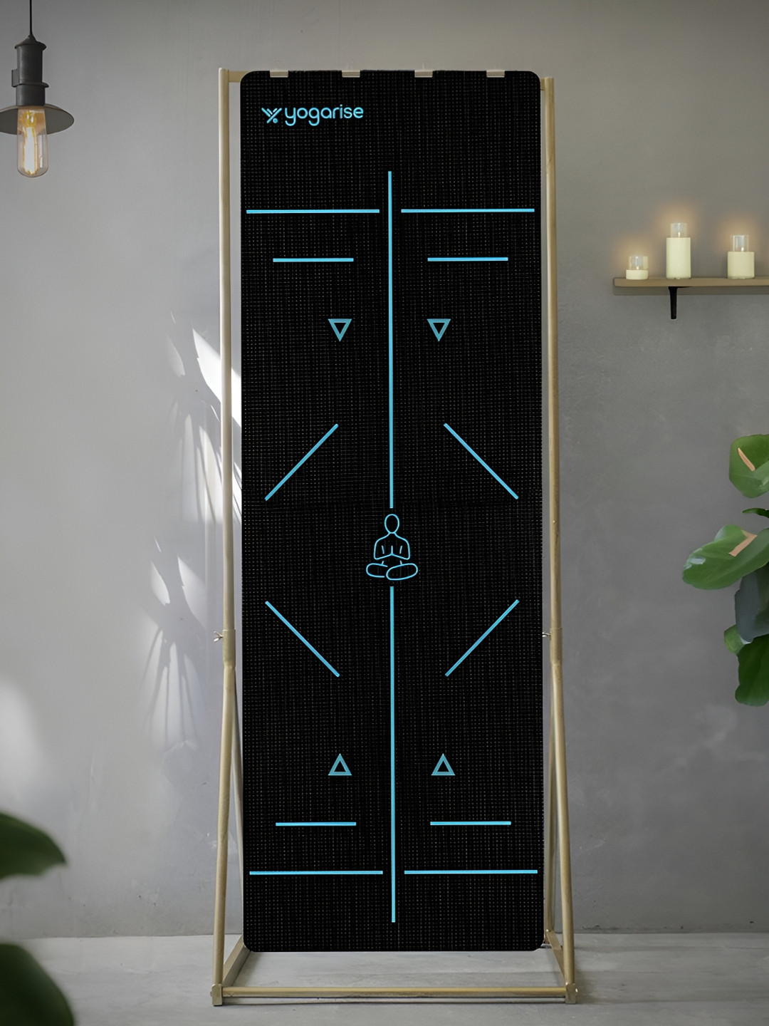 Yogarise Printed Anti-Skid Yoga Mat  with bag