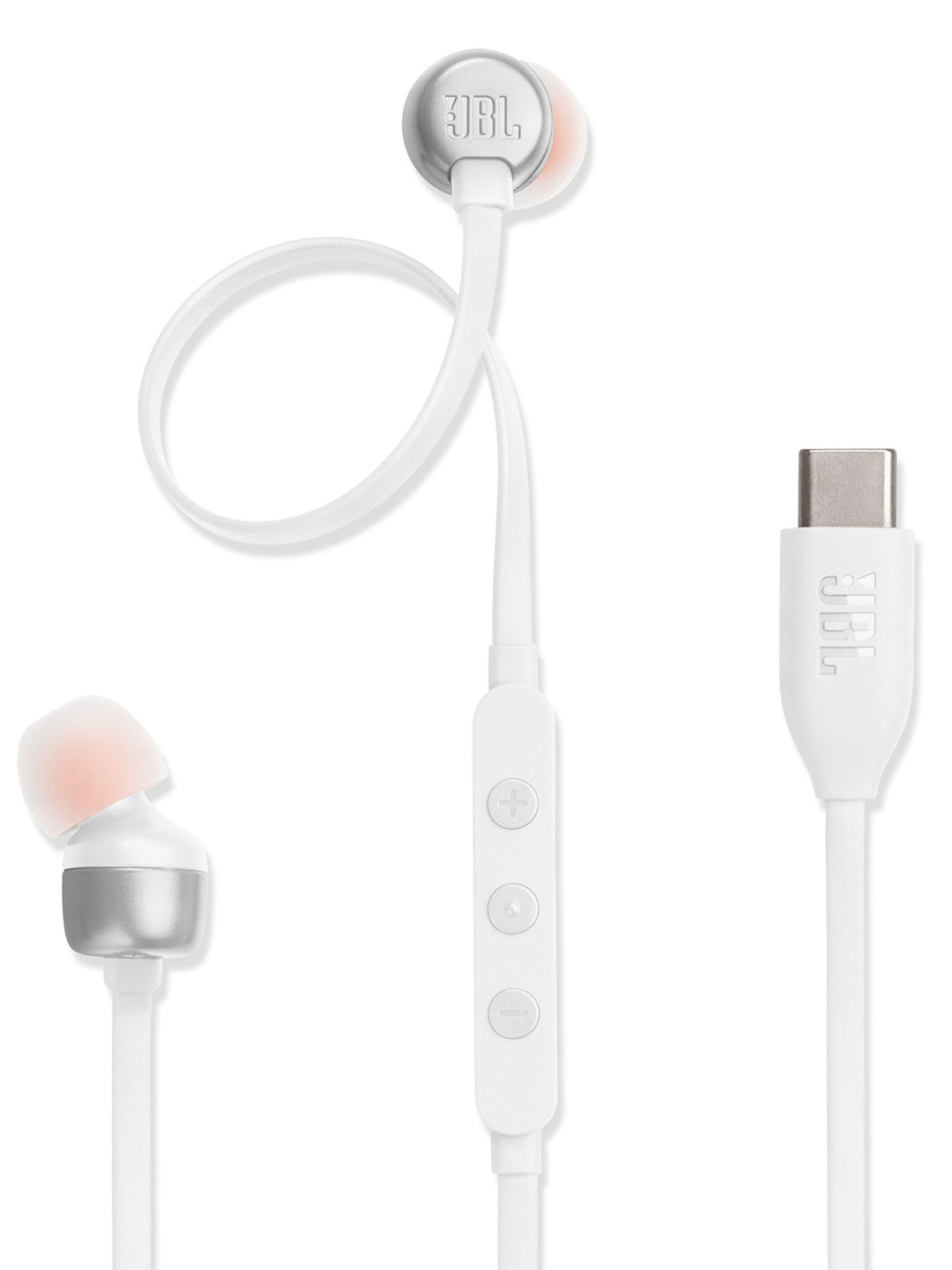 JBL White Tune 310C Wired Hi-Res Audio Digital to Analog Headphone