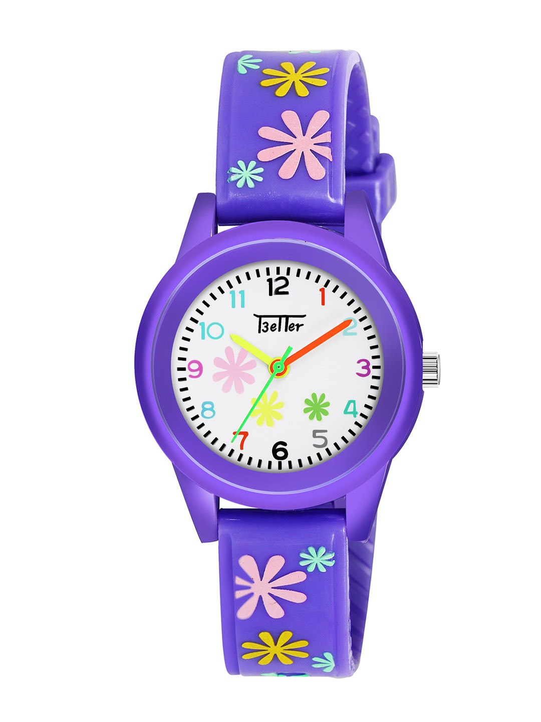 YOUNG MISSION Girls Plastic Dial & Silicon Straps Analogue Better Watches 1711 Purple