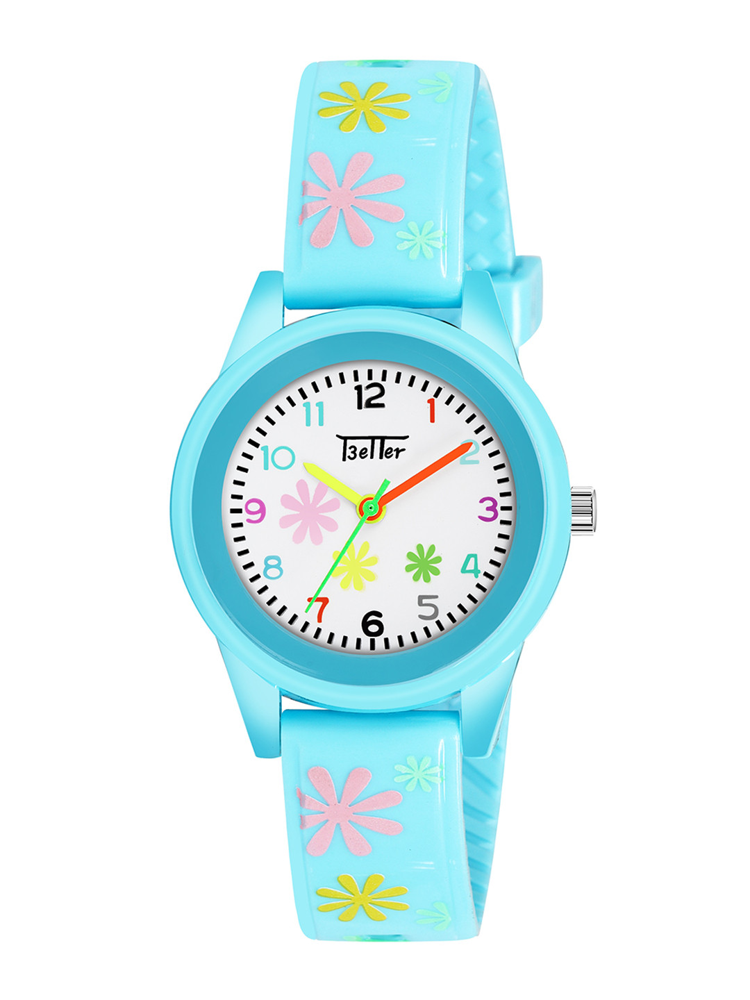 YOUNG MISSION Girls Plastic Dial & Silicon Straps Analogue Better Watches 1711 Sky Blue