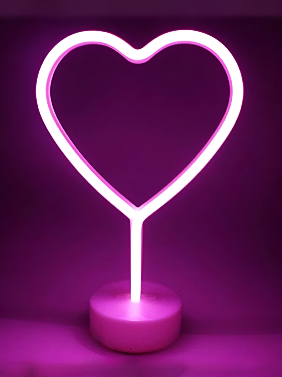 Giftii Purple Metal Abstract Shaped Table Lamp