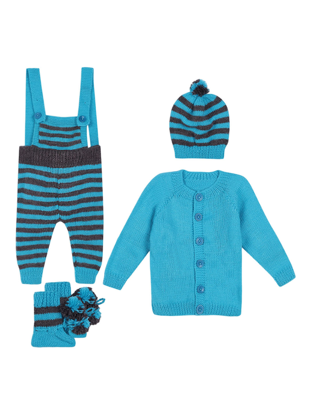 WINDROP SOLUTIONS Kids Printed Dungaree With Shirt