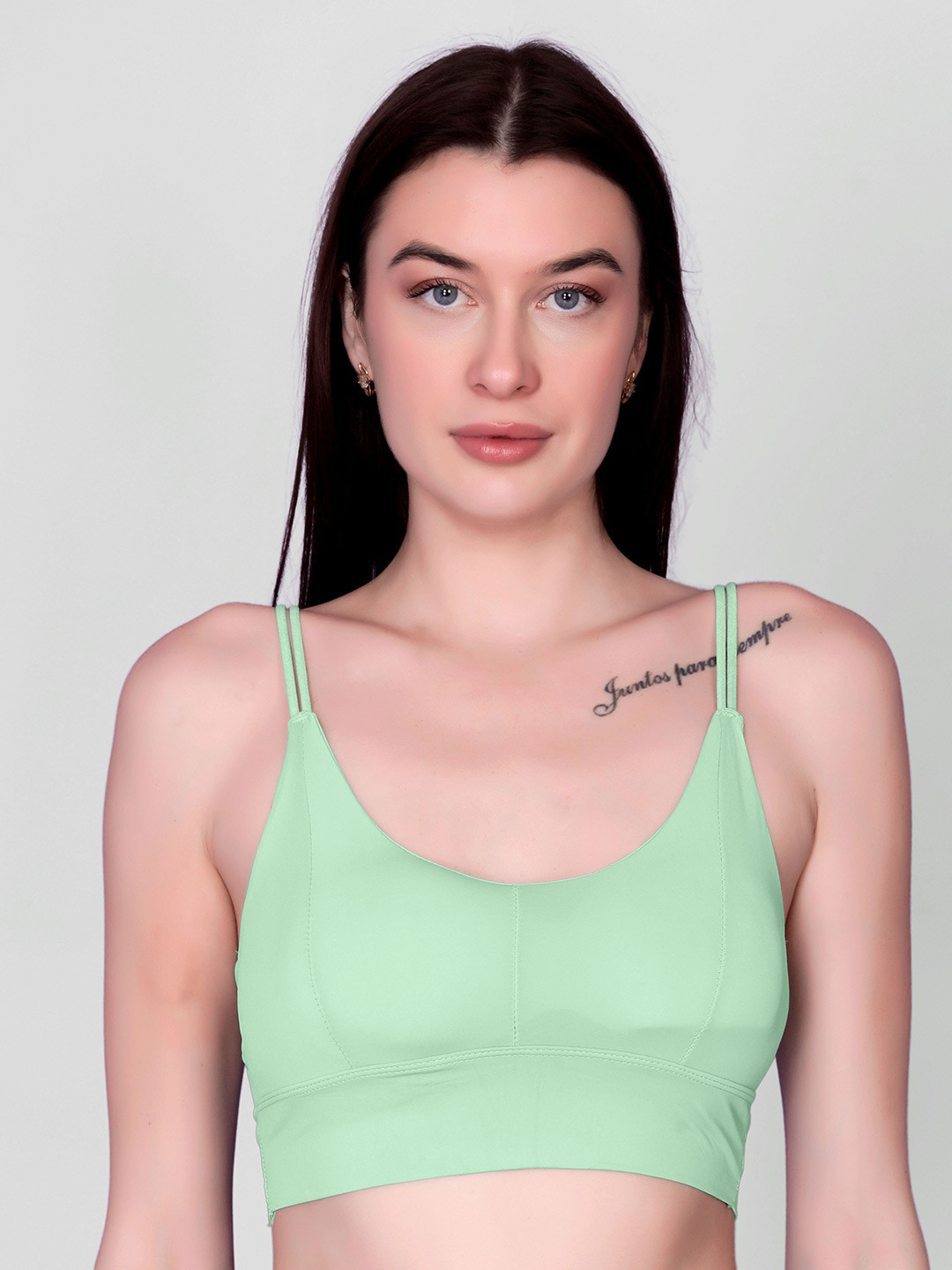 DEALSEVEN FASHION Sold Removable Padding Full Coverage Workout Bra