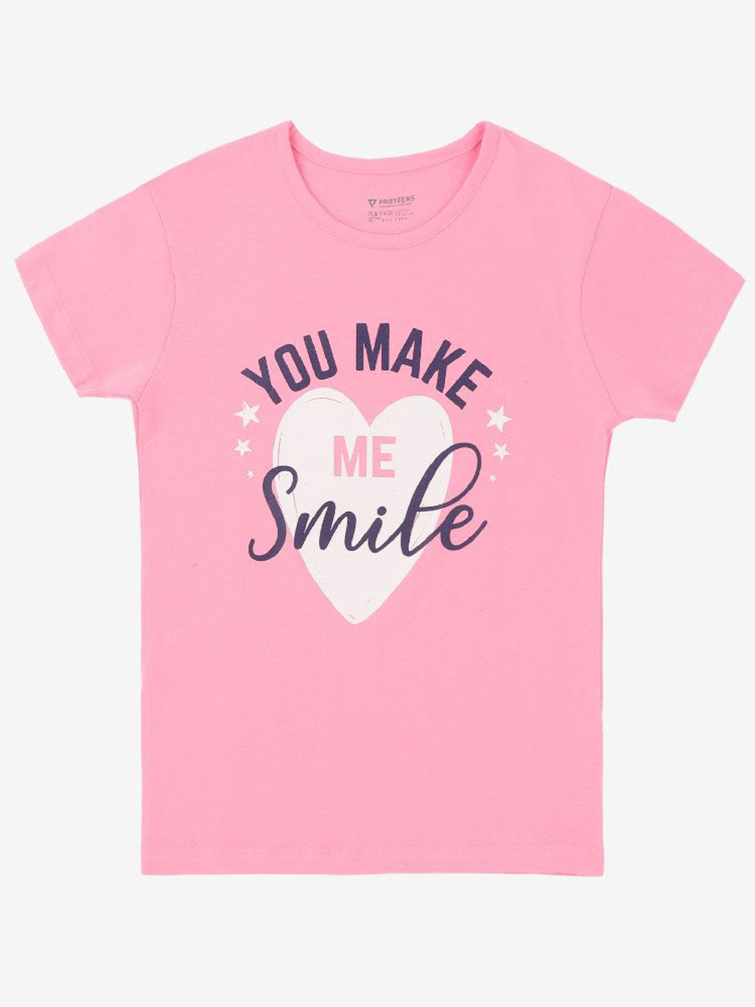 Bodycare Girls Typography Printed Applique T-shirt