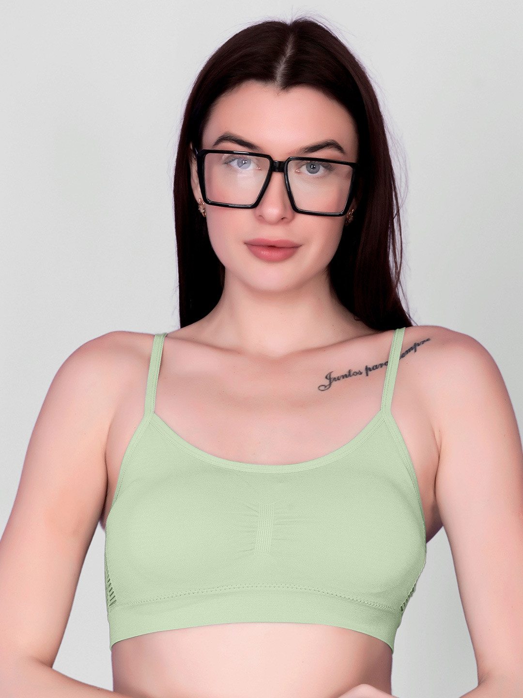 DEALSEVEN FASHION Sold Removable Padding Full Coverage Workout Bra