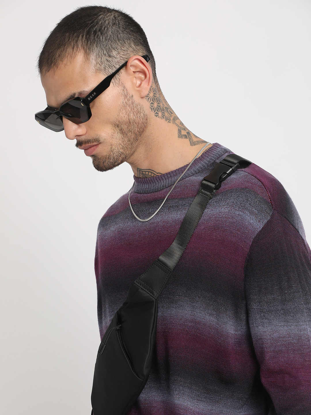 THE BEAR HOUSE Men Tie and Dye Slim Fit Long Sleeves T-shirt