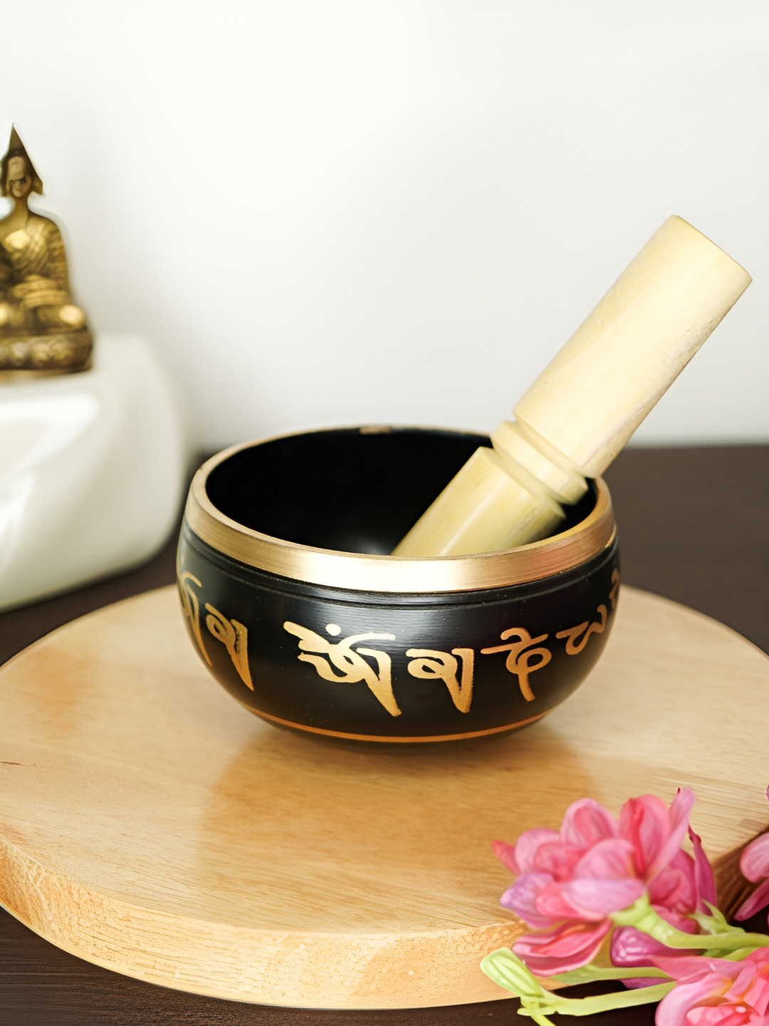 Ekhasa Black Tibetan Meditation Singing Bowl