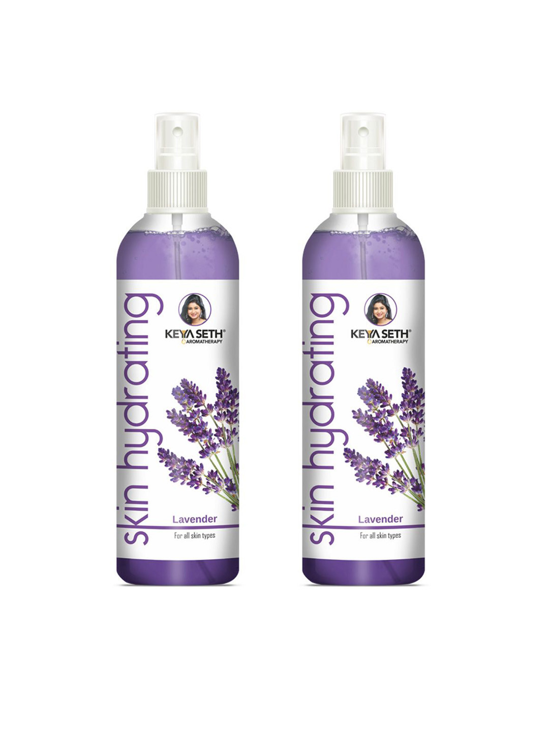 KEYA SETH AROMATHERAPY  Set Of 2 Skin Hydrating Lavender Toner for Combination Skin - 200ml Each