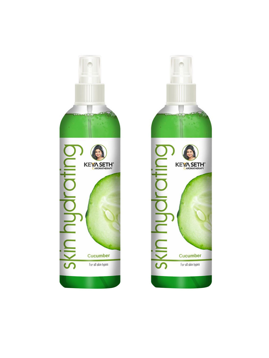 KEYA SETH AROMATHERAPY  Aromatherapy Set Of 2 Skin Hydrating Cucumber Toner - 200ml Each