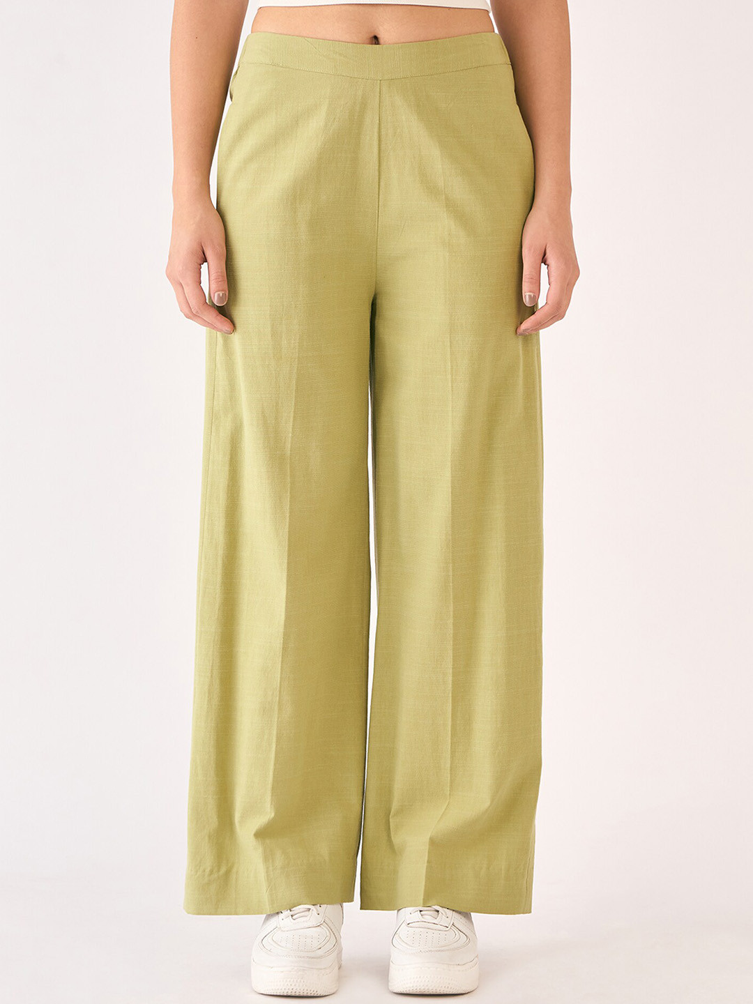 SALT ATTIRE Women Mid-Rise Wide Leg Trousers