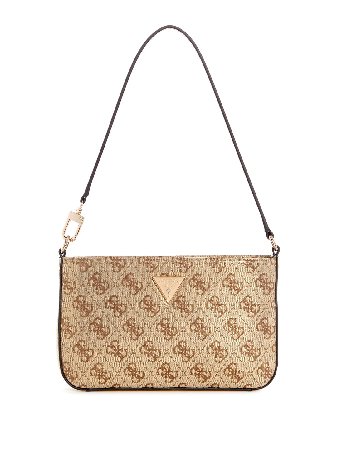 GUESS Women Brand Logo Printed Bucket Sling Bag with Quilted