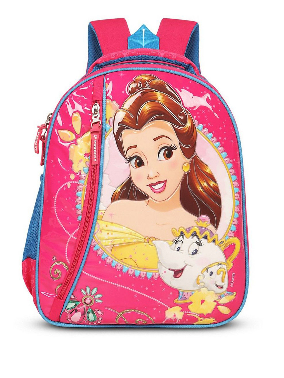 Priority Girls Disney Princess Belle Embossed School Backpack 17L
