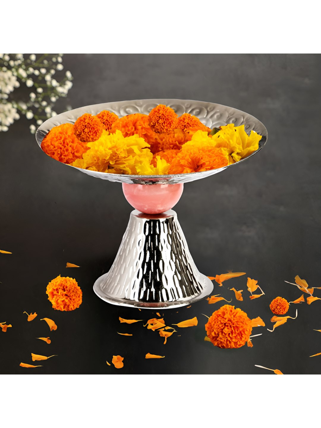 THE HOME CO. Aluminum & Resin Decorative Bowl
