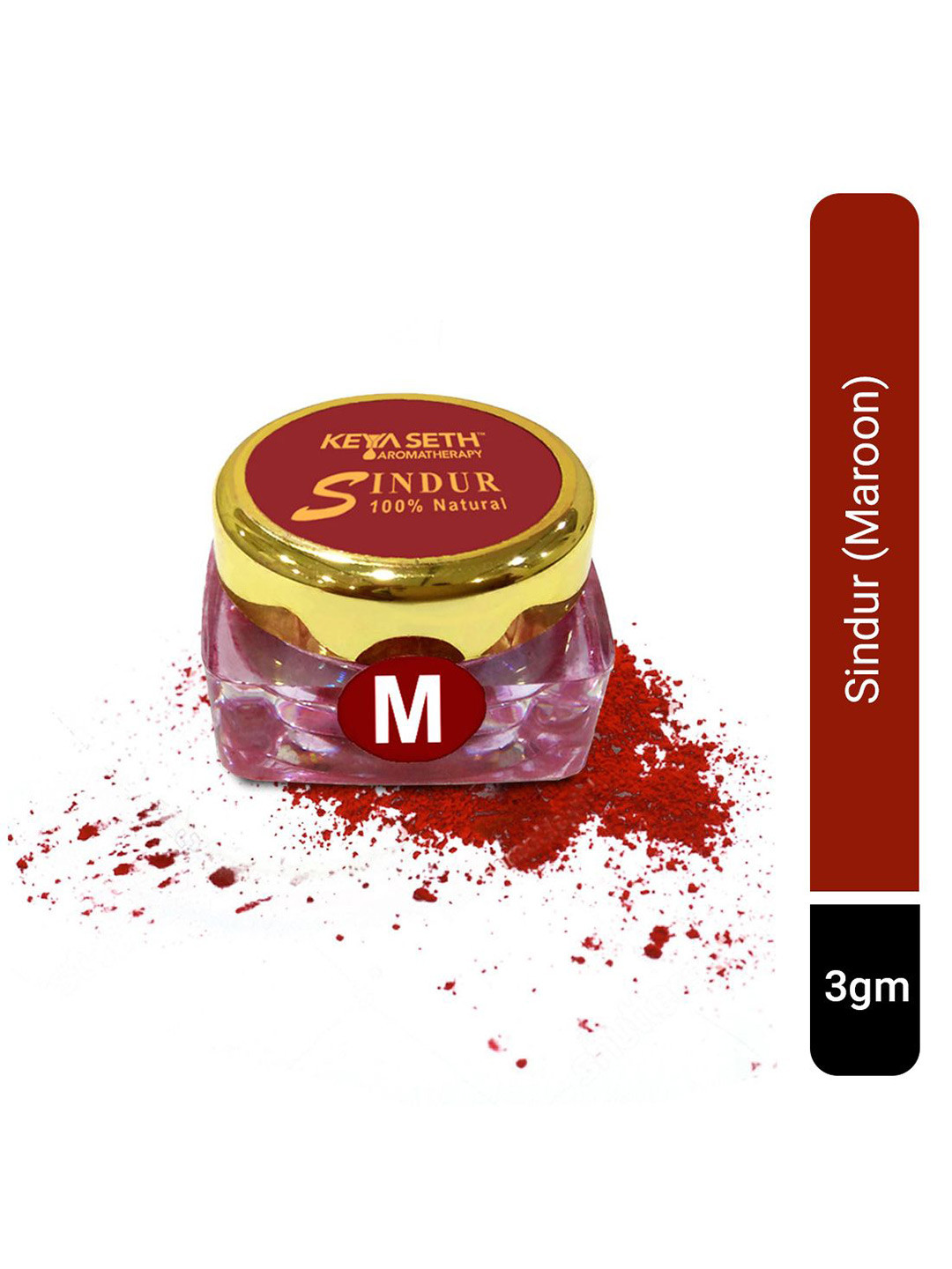 KEYA SETH AROMATHERAPY  Aromatherapy 100% Natural Talc Sindoor 3 g - Maroon