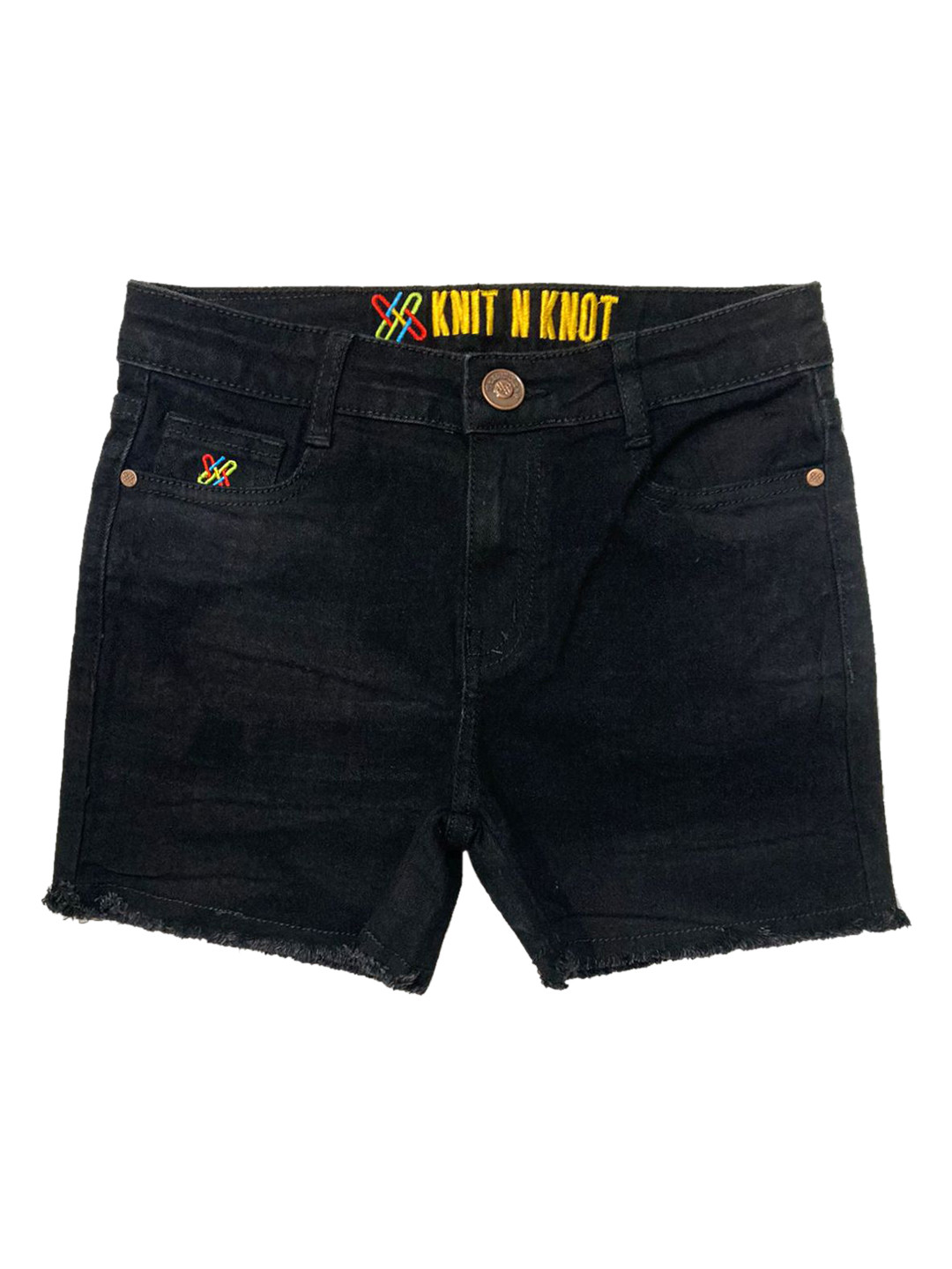 Knit N Knot Girls Denim Shorts