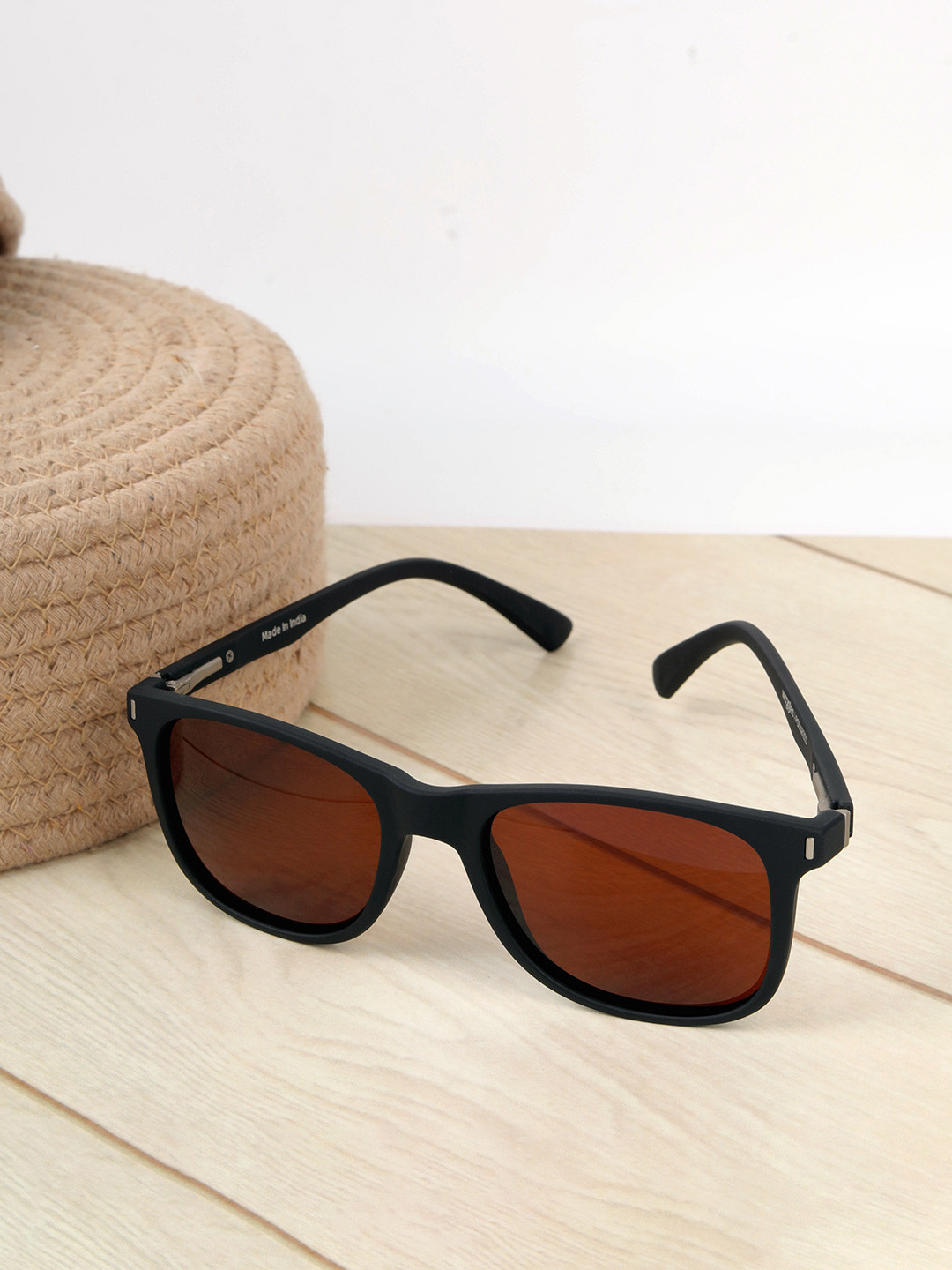 Woggles Unisex Full Rim Square Sunglasses with Polarized Lens WOWFSQ-02-M11-1093-M