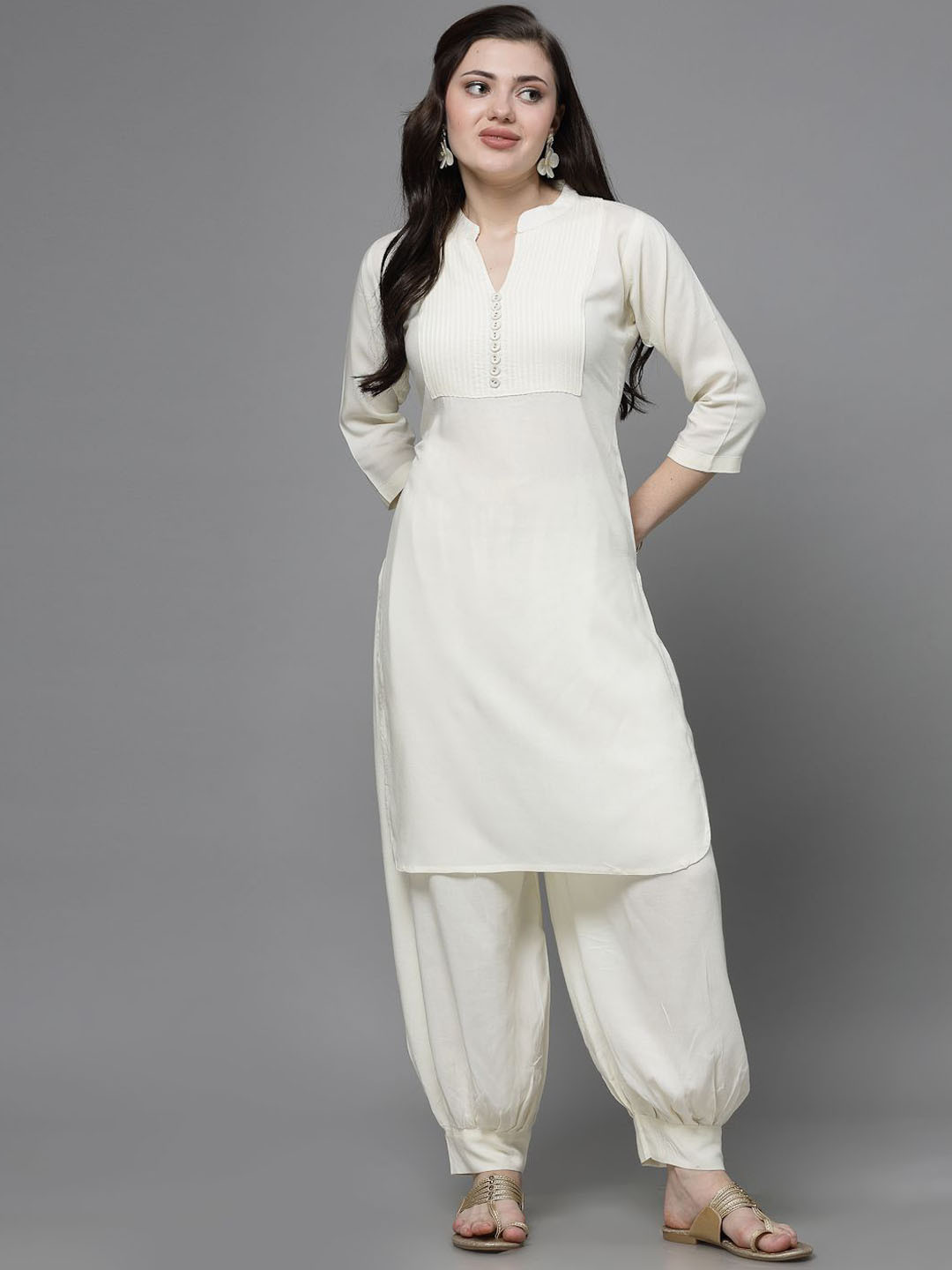 Clora Creation Women Yoke Design Regular Kurta with Salwar