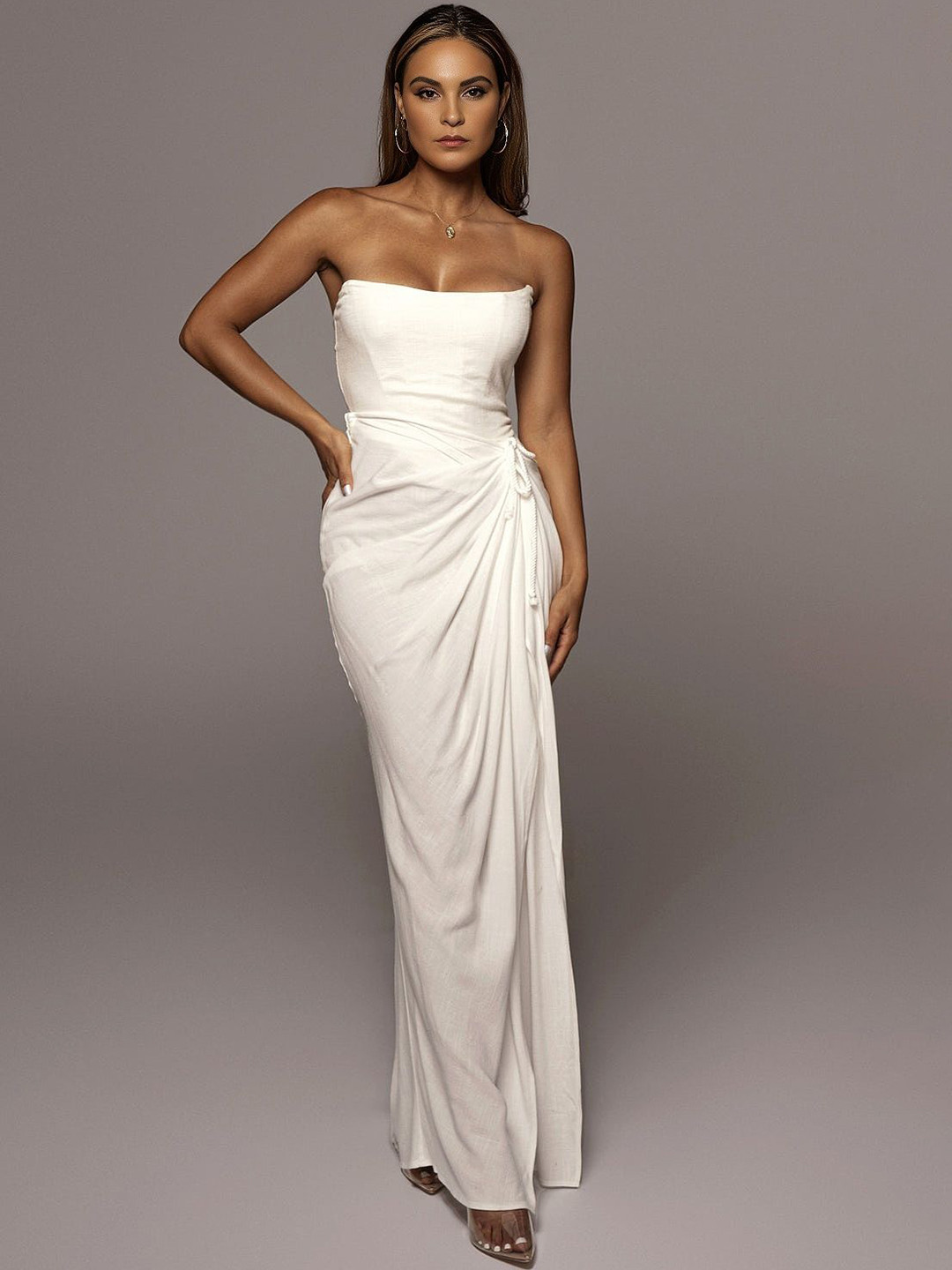 Bee Boe Woven Design A-Line Maxi Skirts