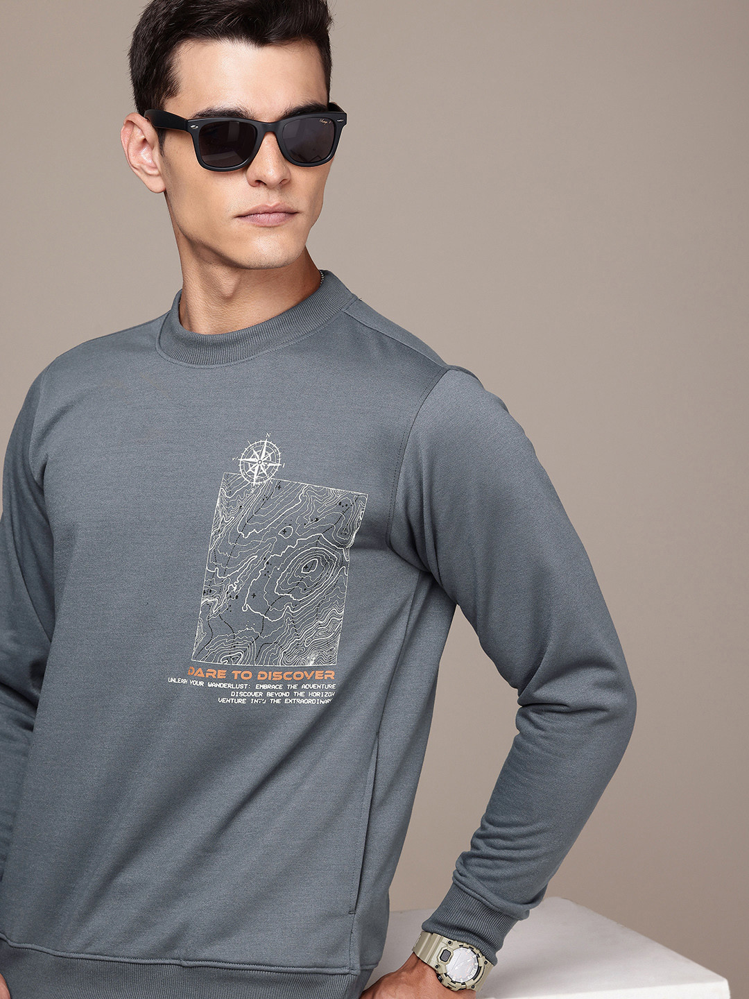The Roadster Life Co. Graphic Printed Sweatshirt