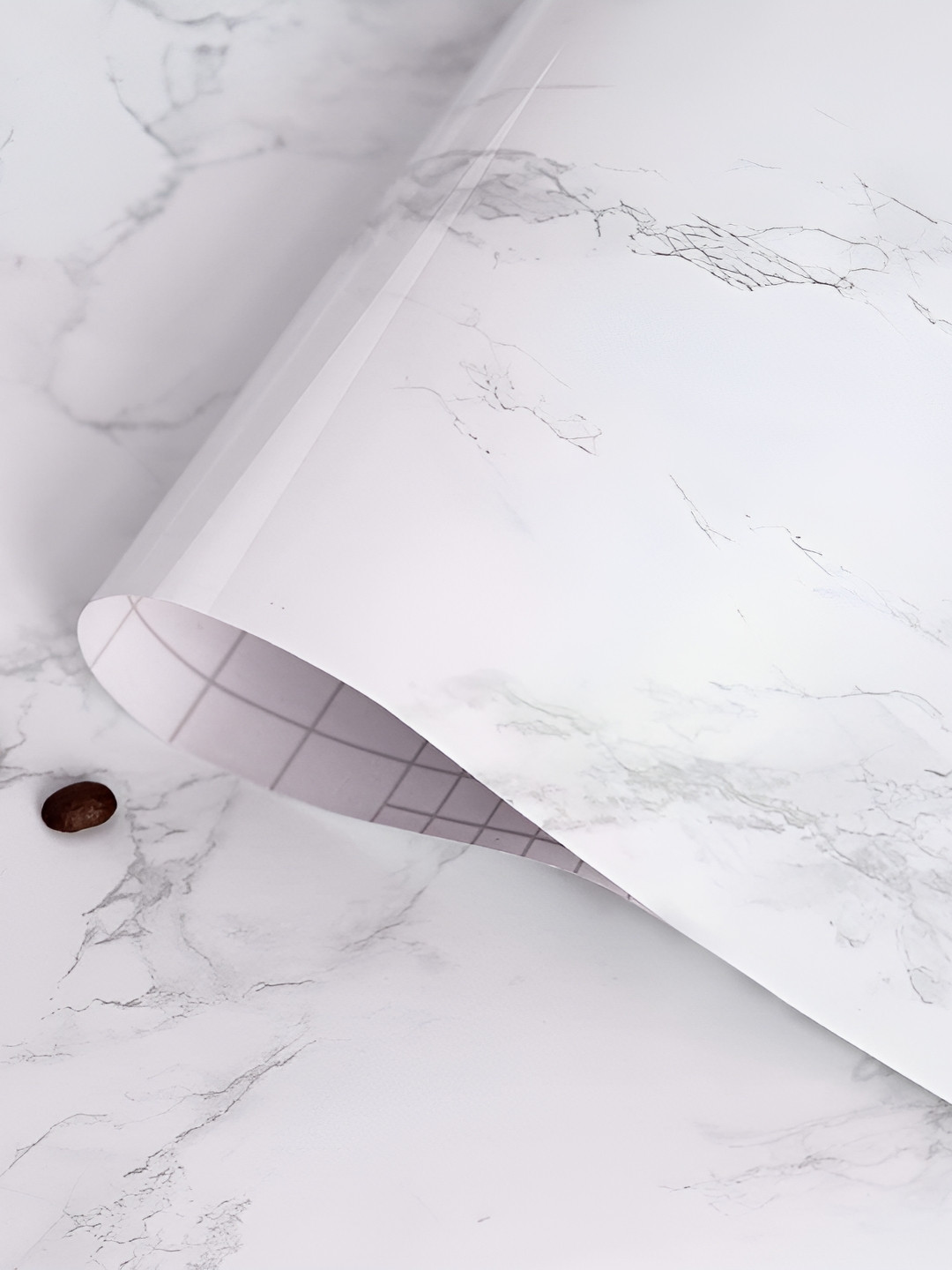 Aura White Self design Self Adhesive Wall Sticker