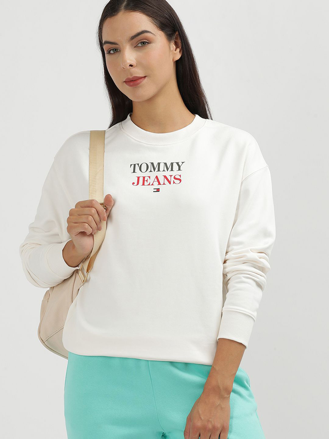 Tommy Hilfiger Women Round Neck Printed Sweatshirt