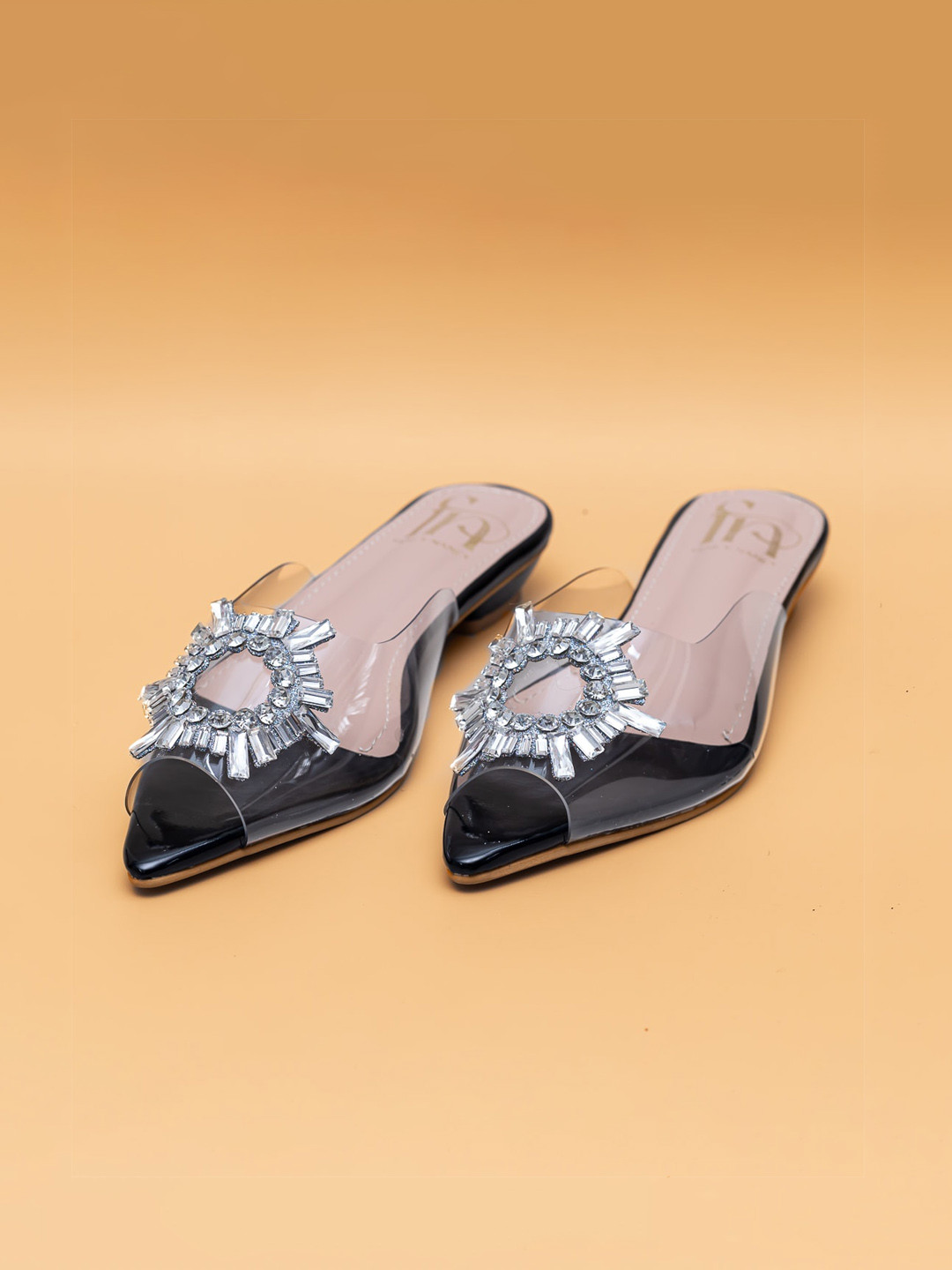 Fancy Nancy Women  Open Toe Flats with Western - Embellished