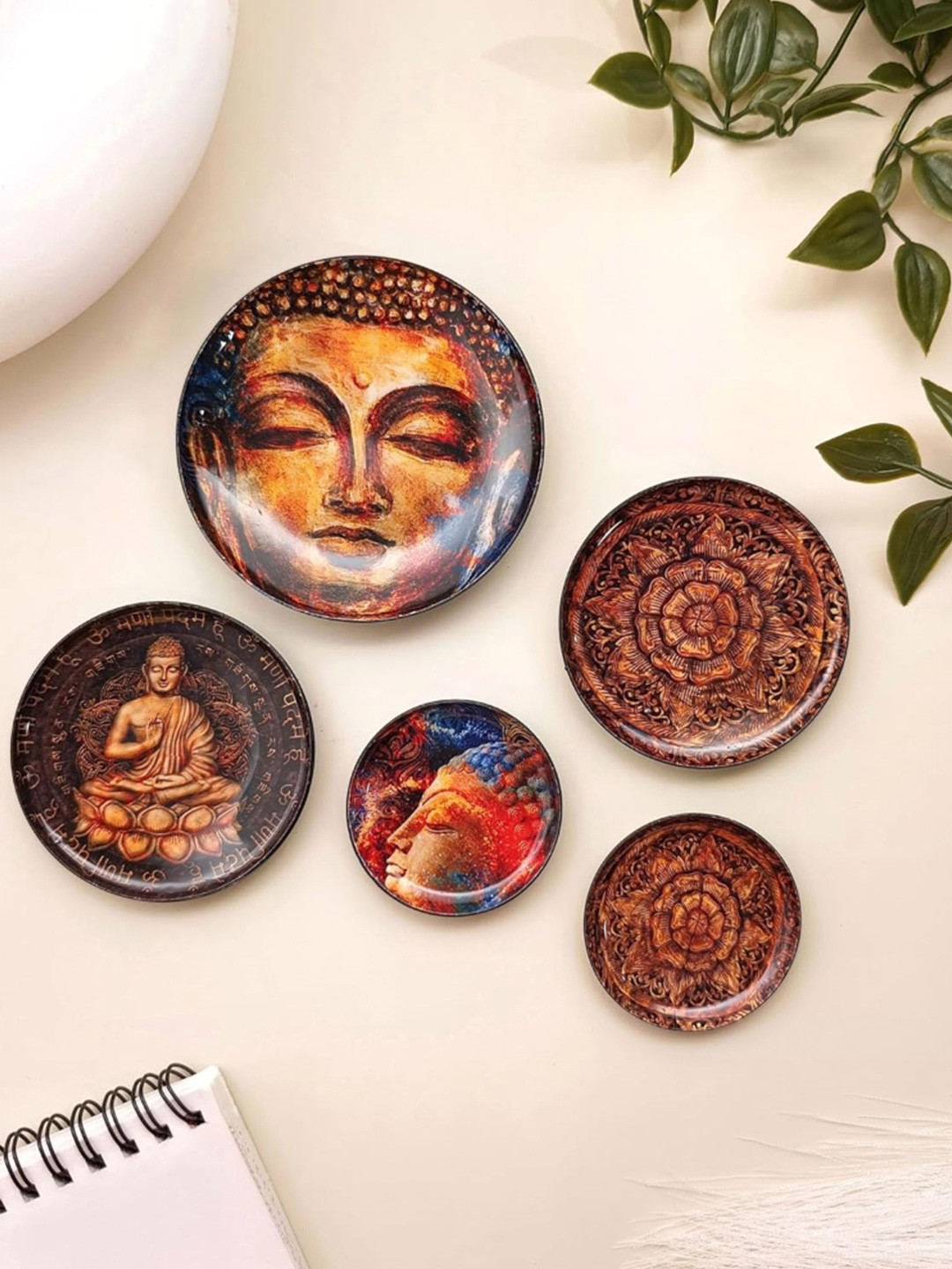 Ritualistic Set of 5 Nirvana Art Fridge Magnets