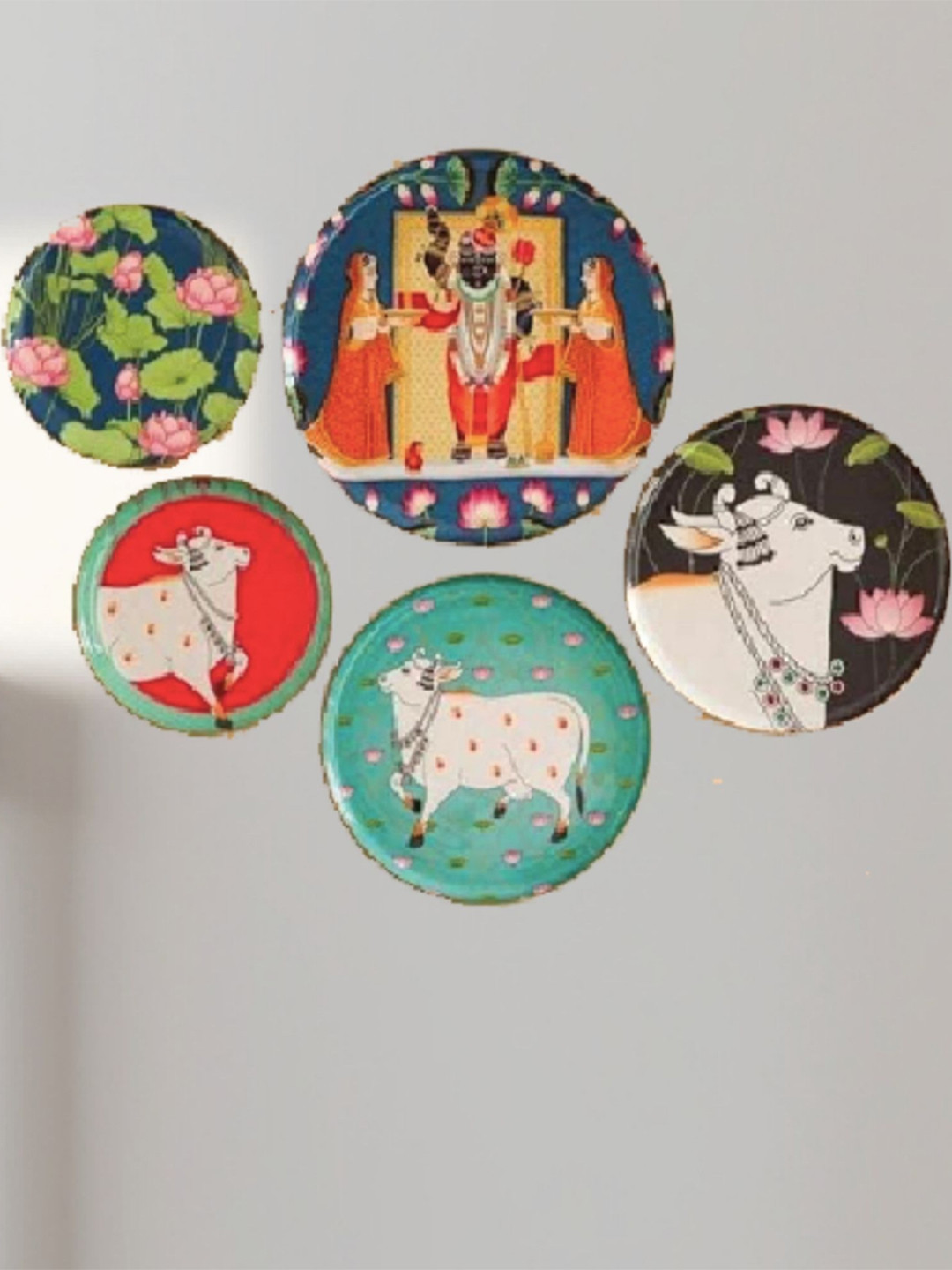 RITUALISTIC Set of 5 Pichwai Fridge Magnet
