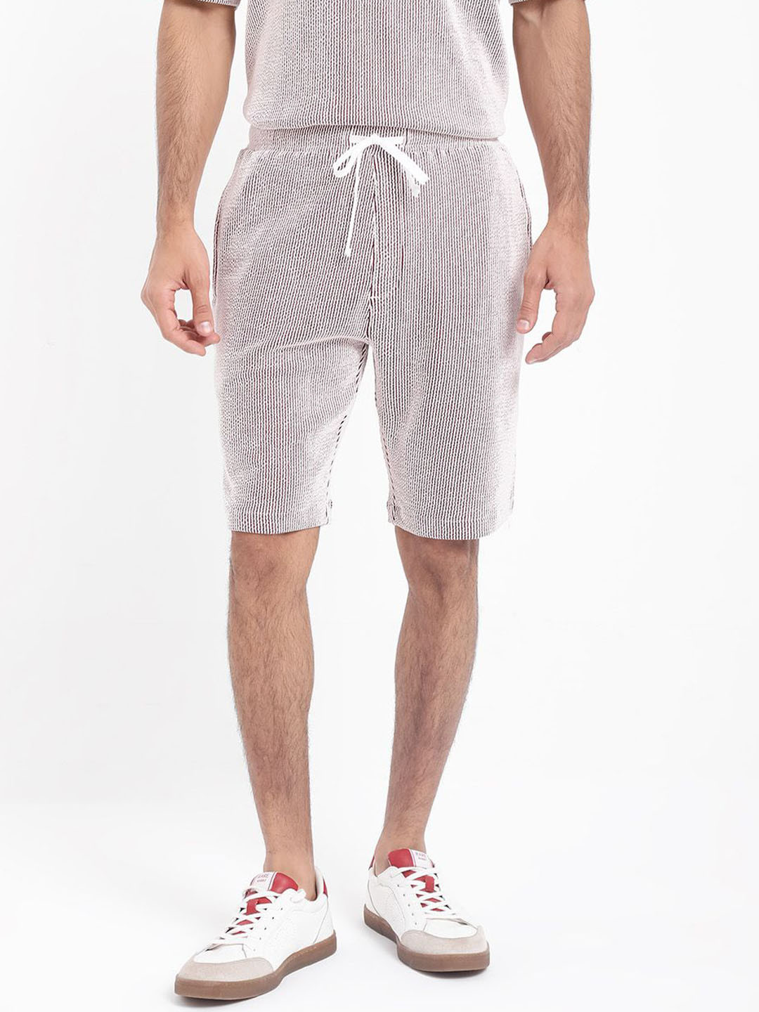 RARE RABBIT Men Zavet-B Regular Fit Striped Shorts