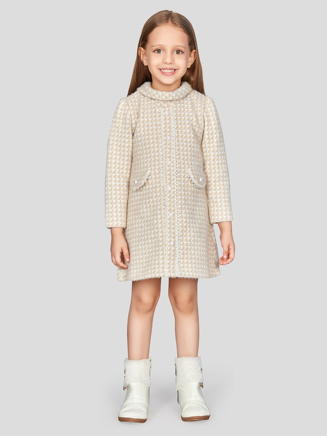 Peppermint Geometric A-Line Dress