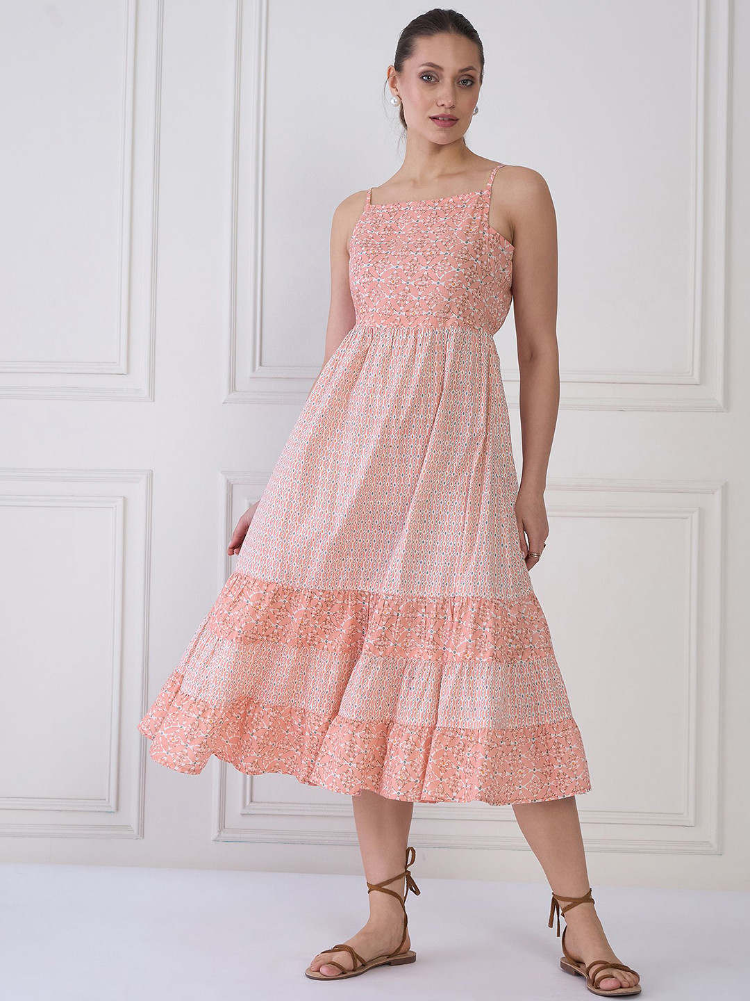 MEDLEY BY ANTHEAA Women Fit & Flare Midi Dress
