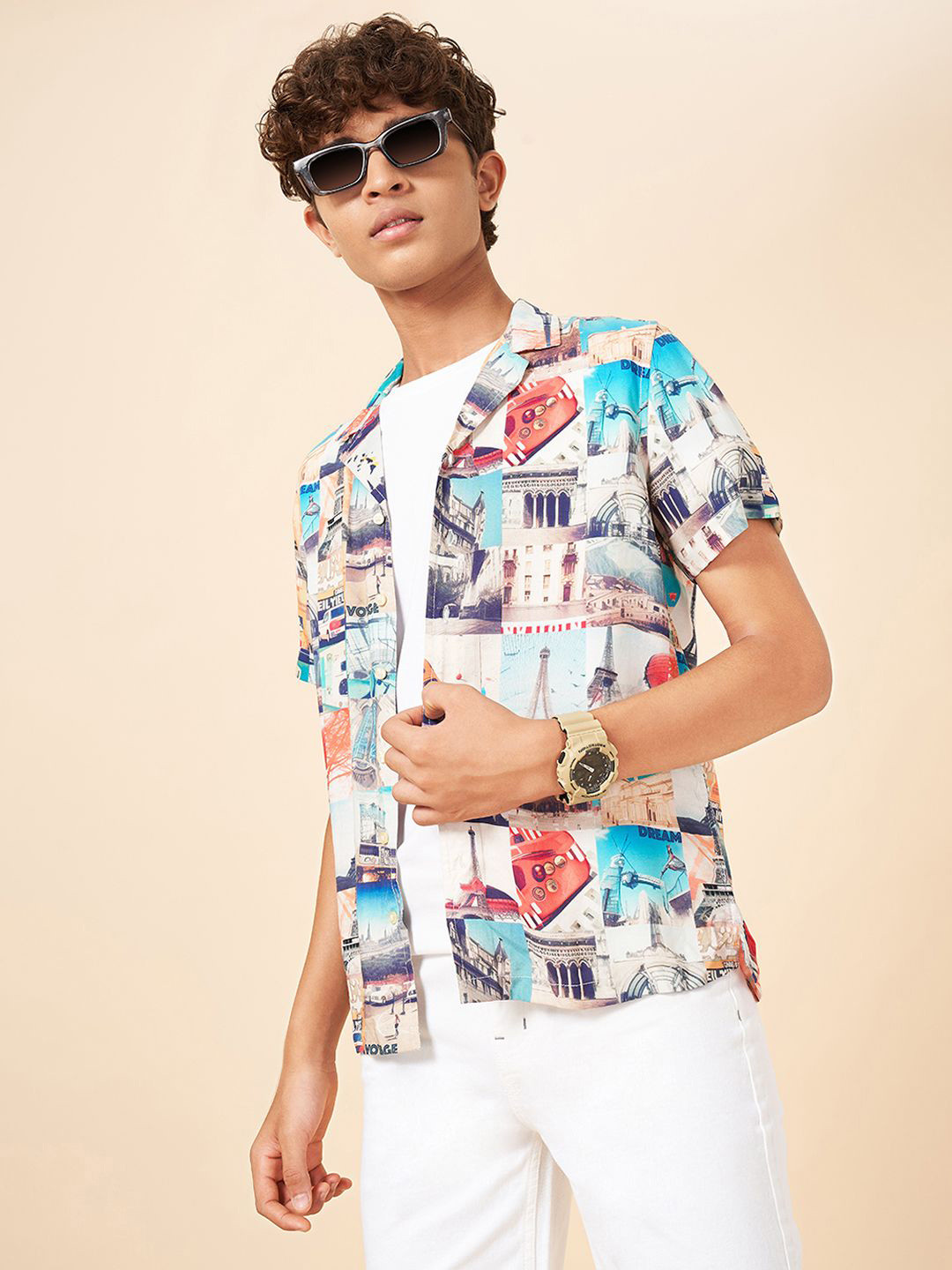Coolsters by Pantaloons Boys Graphic Printed Casual Shirt