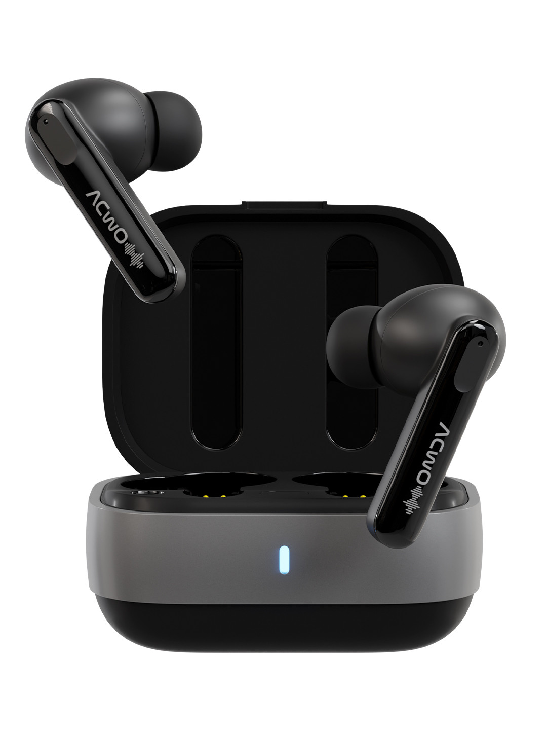 ACwO DwOTS Decibel Platinum Black 60Hrs Playback ANC Theatre Mode 3D Spatial Audio Earbuds