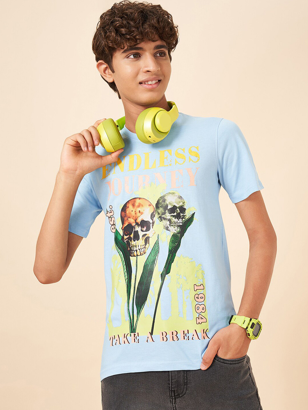Coolsters by Pantaloons Boys Biker Printed T-shirt